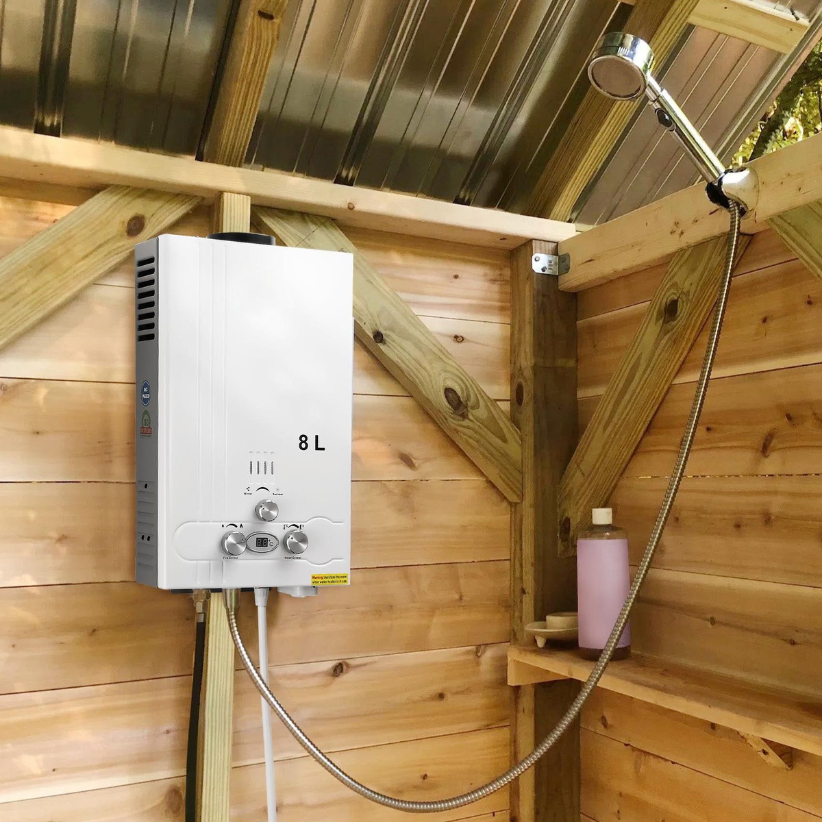 8L 2GPM Tankless LPG Liquid Propane Gas Hot Water Heater On-Demand Water  Boiler | eBay