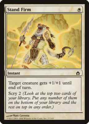 STAND FIRM X 4 E/X+ FIFTH DAWN MAGIC THE GATHERING