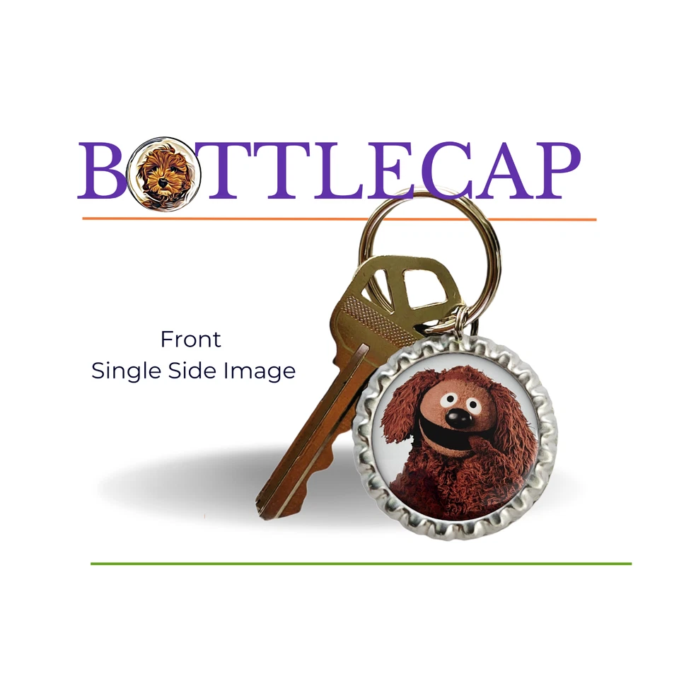 MUPPETS «ROWLF СОБАКА» пианист брелок в бутылке крышка, кольцо для ключей, брелок - Изображение 2 из 4