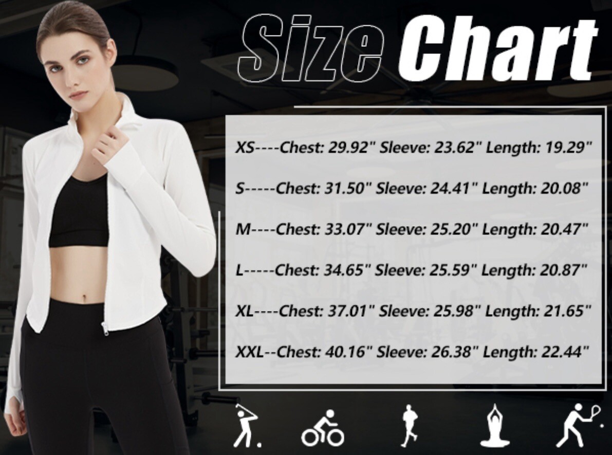 Gihuo Women's Athletic Full Zip Lightweight Workout Jacket With Thumb Holes(Black-M). Product ID: 424961629. Free Returns. Secure Transaction.