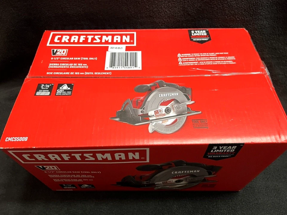 New Sealed Craftsman V20 Lithium Ion Cordless 6-1/2" Circular Saw Tool Only -NIB - Image 2 of 4