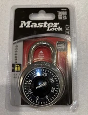 Master Lock 1500D Locker Lock Combination Padlock School, Gym 1 Pack- Black NEW