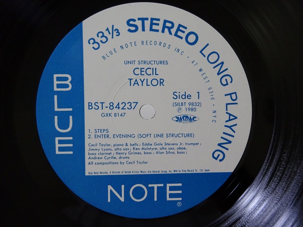 ワールドワイドLP Cecil Taylor Unit Structures 5523657 Blue Note /00260 Cecil Taylor - Unit Structures - Blue Note Records