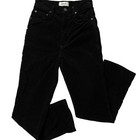 AGOLDE Black Pinch High Waist Straight Leg Corduroy Pants 25 — photo 1