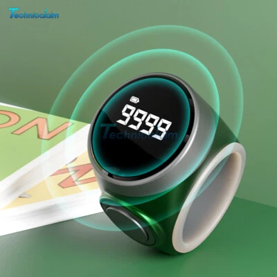 Contador digital de anillos para dedos Tasbee contador electrónico de conteo manual con pantalla de alimentación