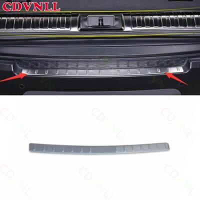 For Range Rover Sport 14-17 Silver Steel Outer Rear Bumper Protector Sill Decor