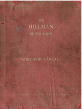 HILLMAN SUPER MINX MkI-III SALOON ESTATE CABRIO 1961-65 FACTORY WORKSHOP MANUAL