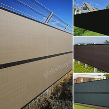 50' FT Privacy Screen Fence Heavy Duty Fencing Mesh Shade Cover Trap Windscreen