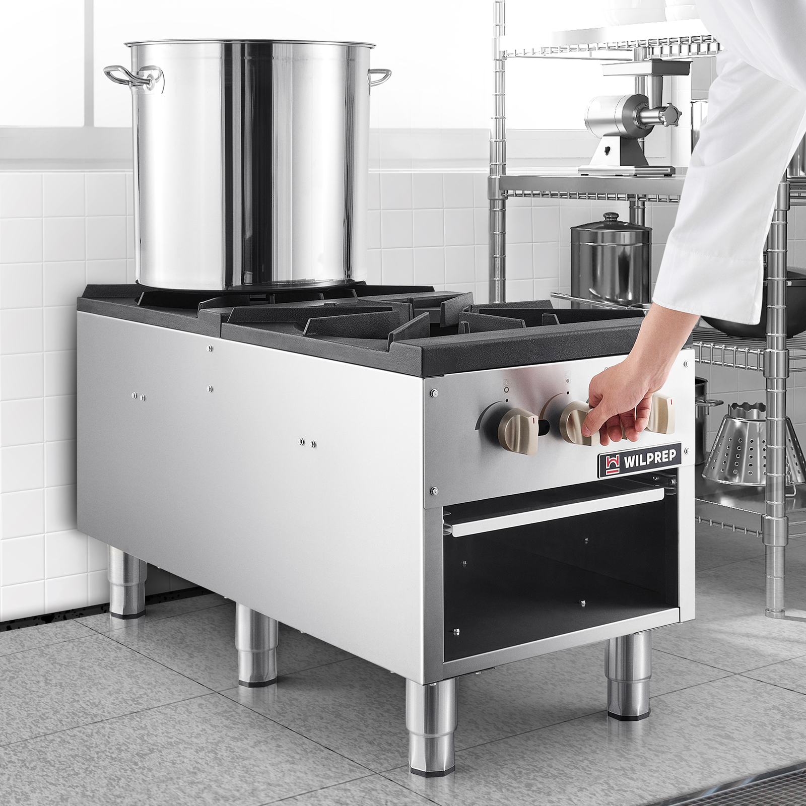 Secondhand 53" Commercial Gas Range, 2 Burner Gas Stove with Total 160000 BTU