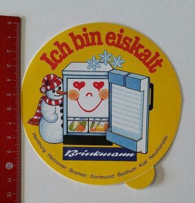 Aufkleber/Sticker: Brinkmann - Ich bin eiskalt (160217166)