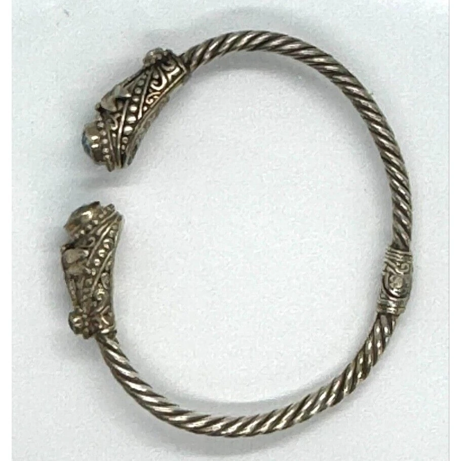 PULSERA SARDA PLATA ESTERLINA 925 Y TOPACIO DISEÑO LIBÉLULA CIELO Foto 3 de 4