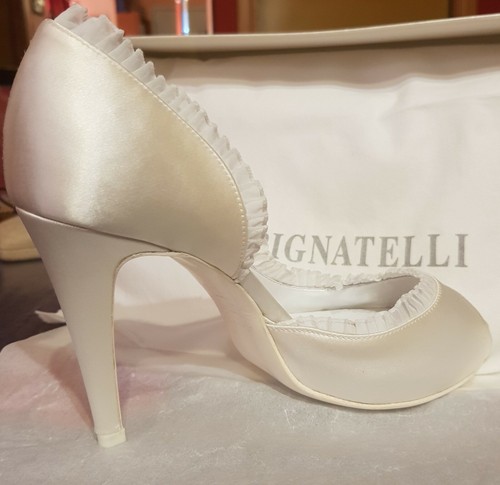 Scarpe da sposa donna Carlo Pignatelli misura 36 con tacco bianco raso  nuove | eBay