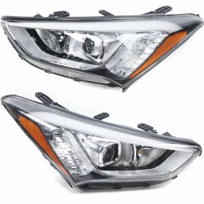 #ad Headlight Headlamp Right Passenger Side For Hyundai Santa Fe 2013 2015 2016 US $160.58