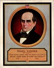 Walk-Over Shoes Great Americans Daniel Webster Cardbd Counter Top Display 1920s