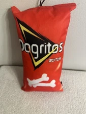 DOG TOY BAG Plush 12" SPOT Brand  DOGRITOS BONES