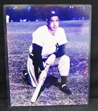 JOE DIMAGGIO 8x10 Photo Kneeling NEW YORK YANKEES HOF