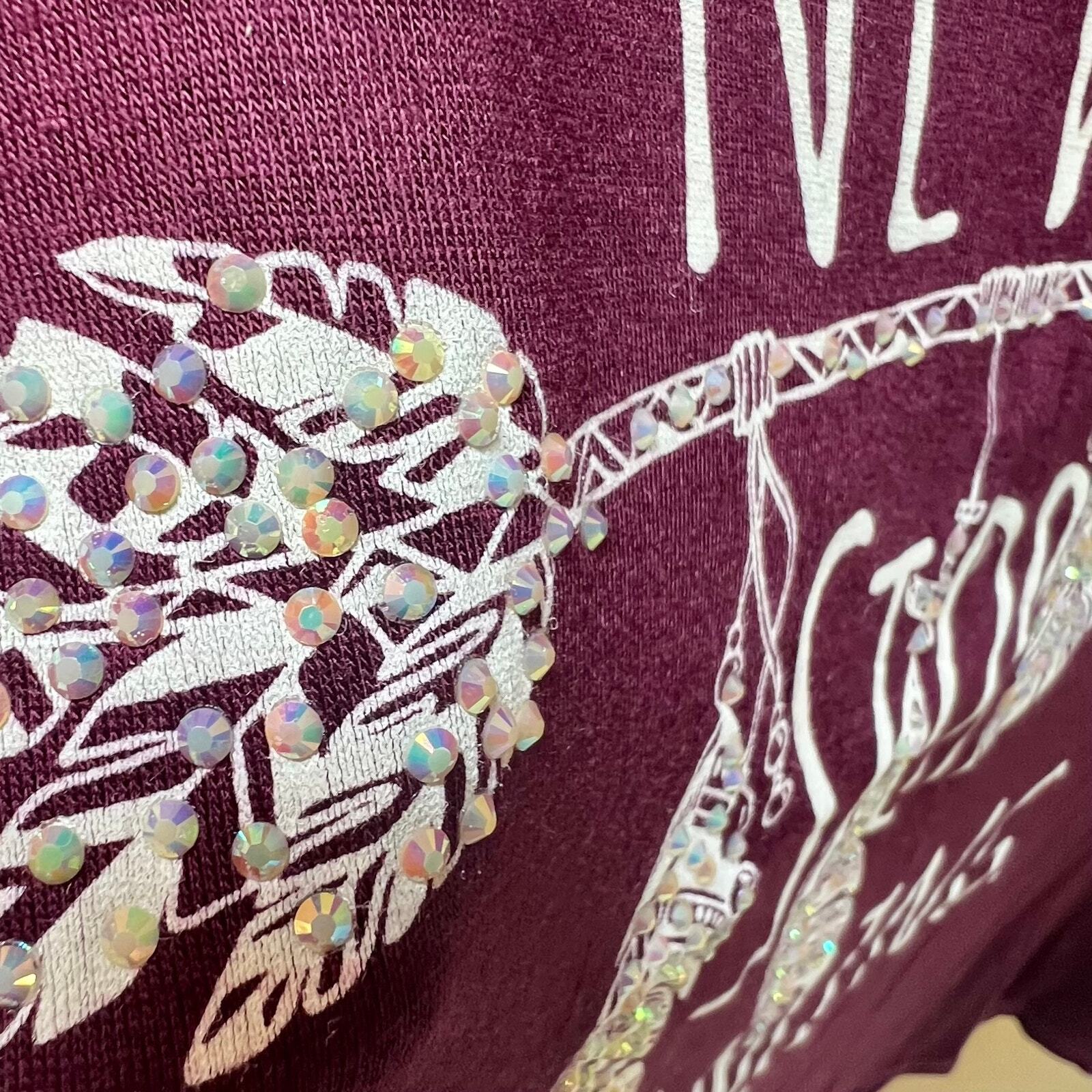 Dirtee Laundry Embellished Graphic T-Shirt Womens Size 2XL NWT