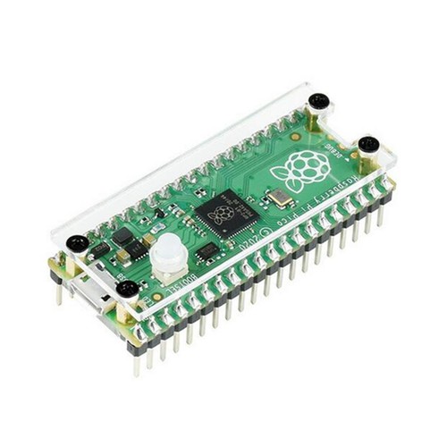 Clear Acrylic Top&Bottom Panel Case With Customs Key Cap for Raspberry Pi Pico A - Picture 10 of 15