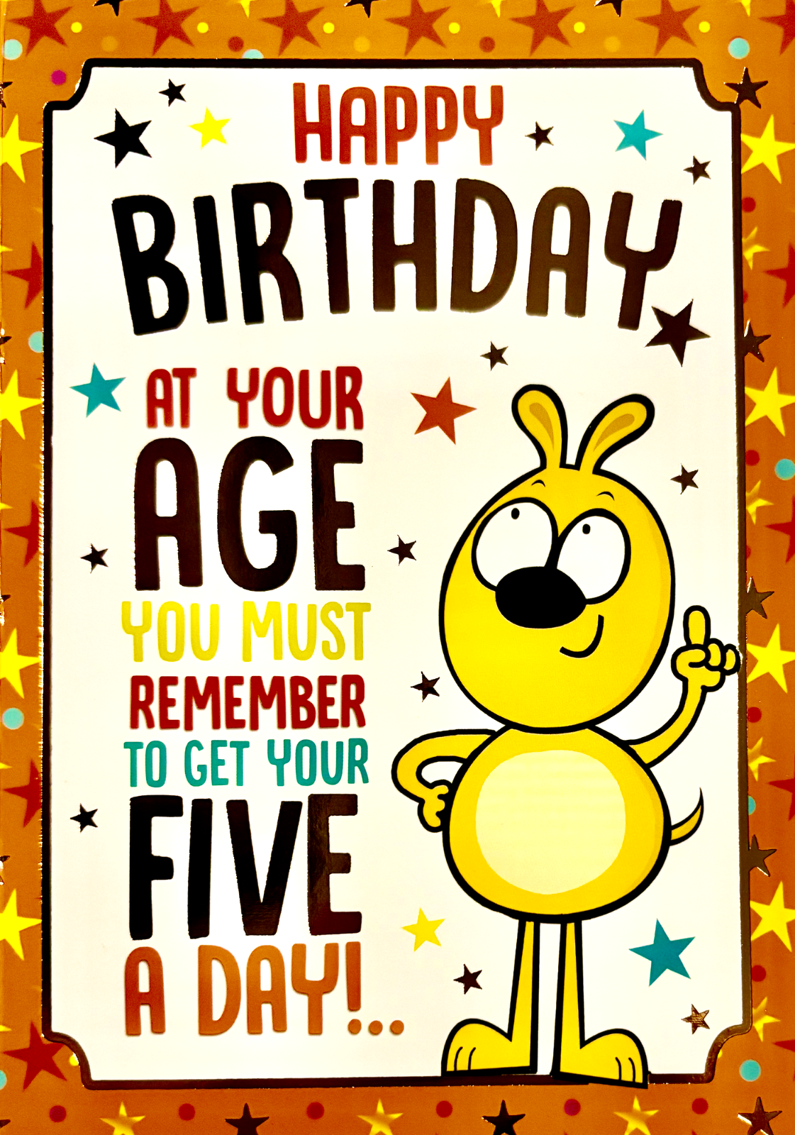 Happy Birthday humour comedy open Birthday greetings card, brand new