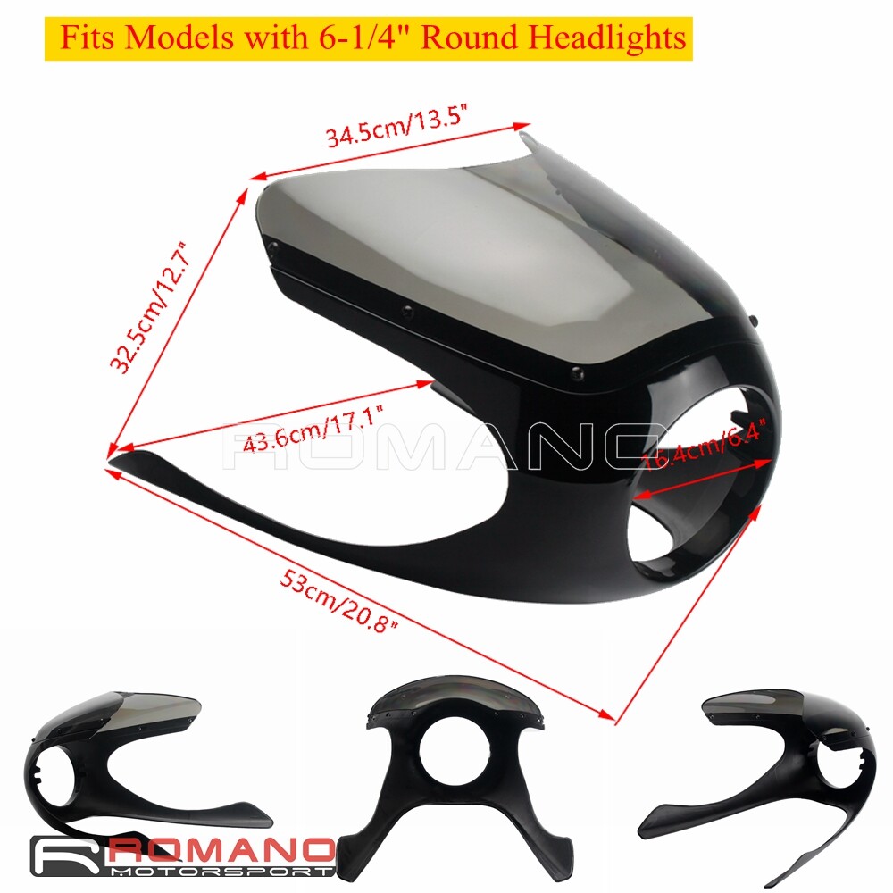 Half Fairing w/ Windshield Fits Yamaha Suzuki GN 125 250