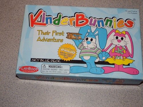 Kinder Bunnies - Their First Adventure 2005 Playroom Entertainment Sky Blue Deck - Picture 2 of 7