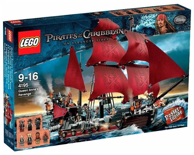 Caribbean Lego Set Lego 4184 Black Pearl 4184-The Black Pearl