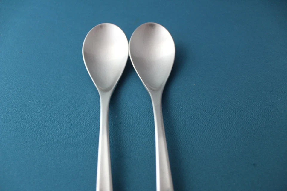 2 cucharadas para servir WMF DOMUS acero inoxidable moderno 7 3/4" Foto 3 de 4