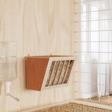 Heuraufe für Kaninchen Heuspender Futterspender Raufe Massivholz Tanne vidaXL