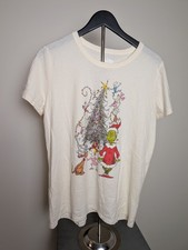 The Grinch Dr Seuss White Cotton T-shirt Size XL