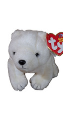 TY Beanie Baby FRIDGE the Polar Bear (7 ") MWMT Stuffed Animal Toy Vtg 2002