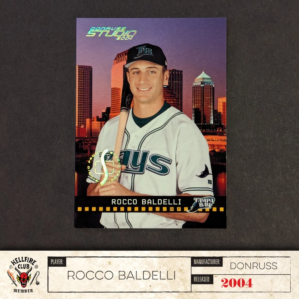 2004 Donruss Studio - Rocco Baldelli /100 Studio Proofs Silver (#189) - Image 2 of 4