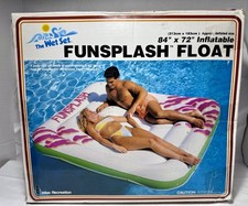 INTEX Vintage Rare The Wet Set FUNSPLASH Pool Float Party Wetset NOS NEW 80 s