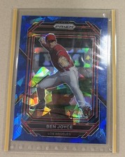 2023 Panini Prizm- Ben Joyce (RC) Blue Cracked Ice Prizm #60 ANGELS