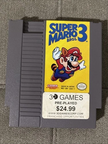 Super Mario Bros 3 NES LEFT Bros Variant USA Authentic