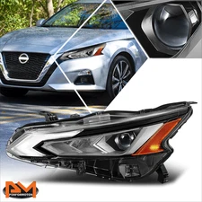 For 19-22 Nissan Altima OE Style Driver Side LED Projector Headlight Lamp Chrome