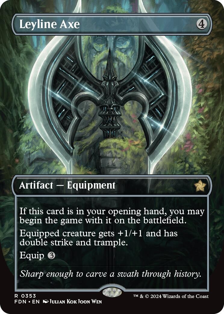 Leyline Axe (Borderless) - 353 - NM - Foundations