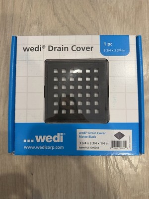 Wedi Shower Drain Cover Matte Black *NEW* 1000058