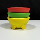 Set Of 3 Guacamole Bowls Appetizer Bowls Red Yellow Green Kitchen