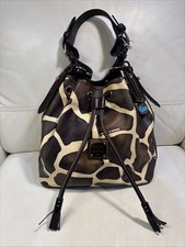 Dooney & Bourke Serengeti Giraffe Print Bucke...