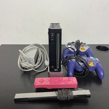 Nintendo Wii RVL-001 Console Bundle W/3 Remote TESTED
