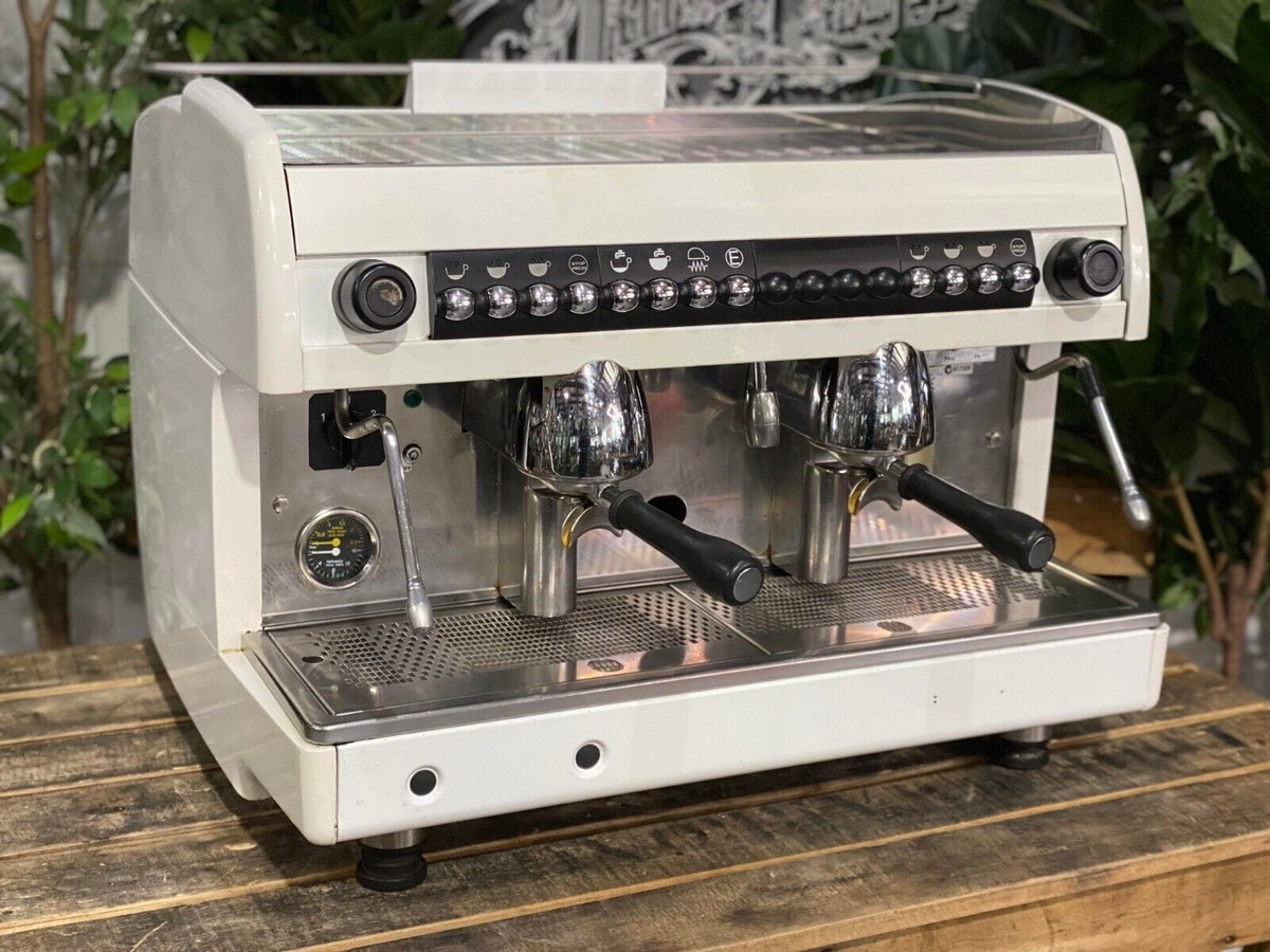 WEGA SPHERA 2 GROUP WHITE ESPRESSO COFFEE MACHINE | eBay