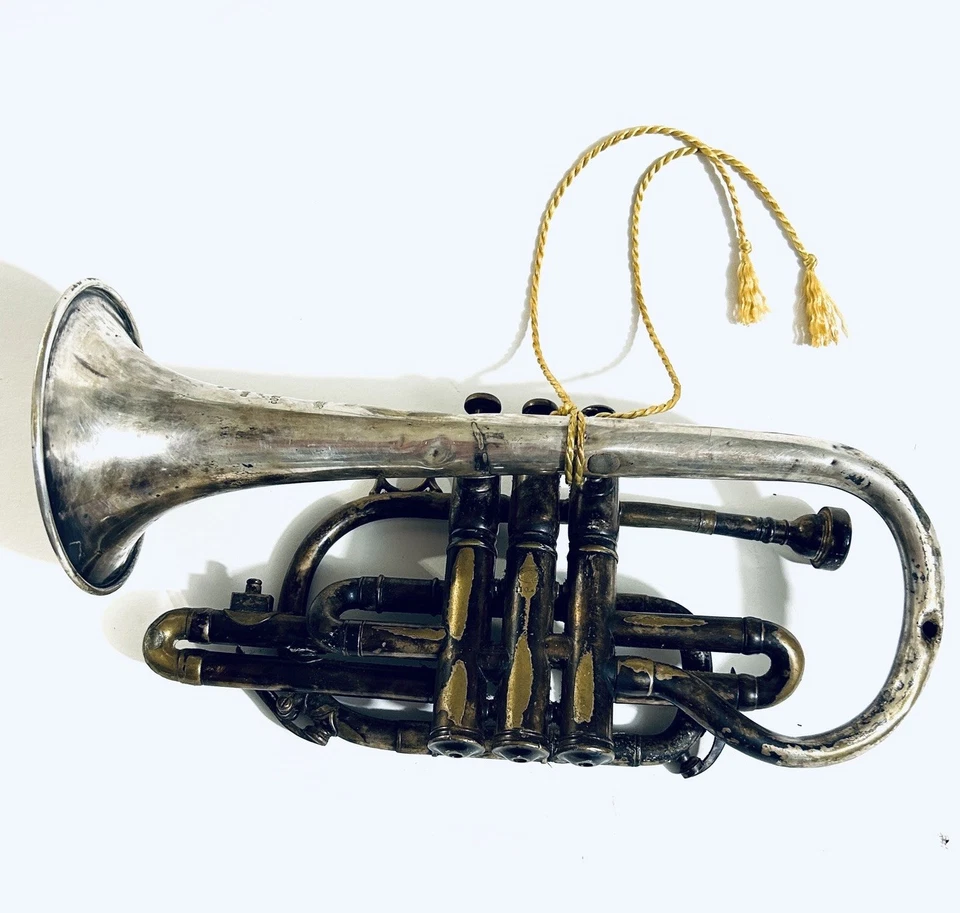 复古 Besson & Company 原型 A 型 Cornet 英国伦敦 — 第 2/4 张图片