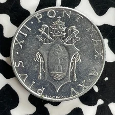 1953 Vatican City 2 Lire Lot#C2956 High Grade! Beautiful!