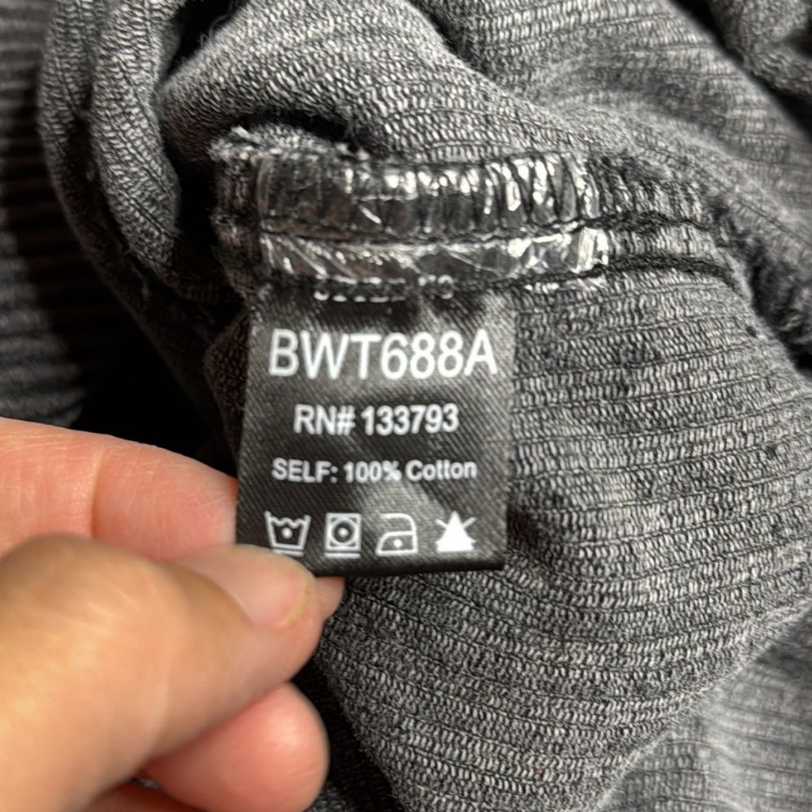 POL Black Gray Patchwork Denim Button Jacket Size… - image 8