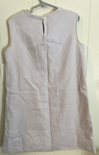 J KIDS Lavender Linen Dress Size 6X Girls Easter Spring - Picture 2 of 6