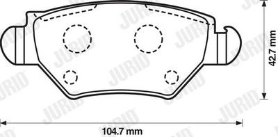 JURID 573010J Bremsbelagsatz, Scheibenbremse für CHEVROLET,CHRYSLER,OPEL,VAUXHAL