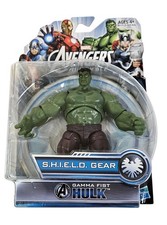 GAMMA FIST HULK AVENGERS ENSAMBLAR FIGURA ESCUDO EQUIPO MARVEL HASBRO MOSC 2013 DIFÍCIL DE ENCONTRAR