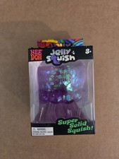 NeeDoh Purple JELLY SQUISH Sparkle Jellyfish Squishy Nee Doh 100 Authentic