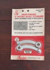 Rare Nos Thexton 343 Drop-forged 38 Rachet Offset Extensions Adapter Set