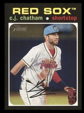 2020 Topps Heritage Minor League #155 C.J. Chatham Pawtucket Red Sox